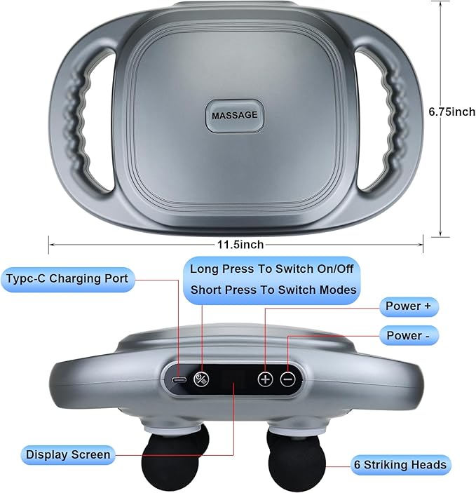 "Portable Handheld Massager for Soothing Relief & Stress Reduction"