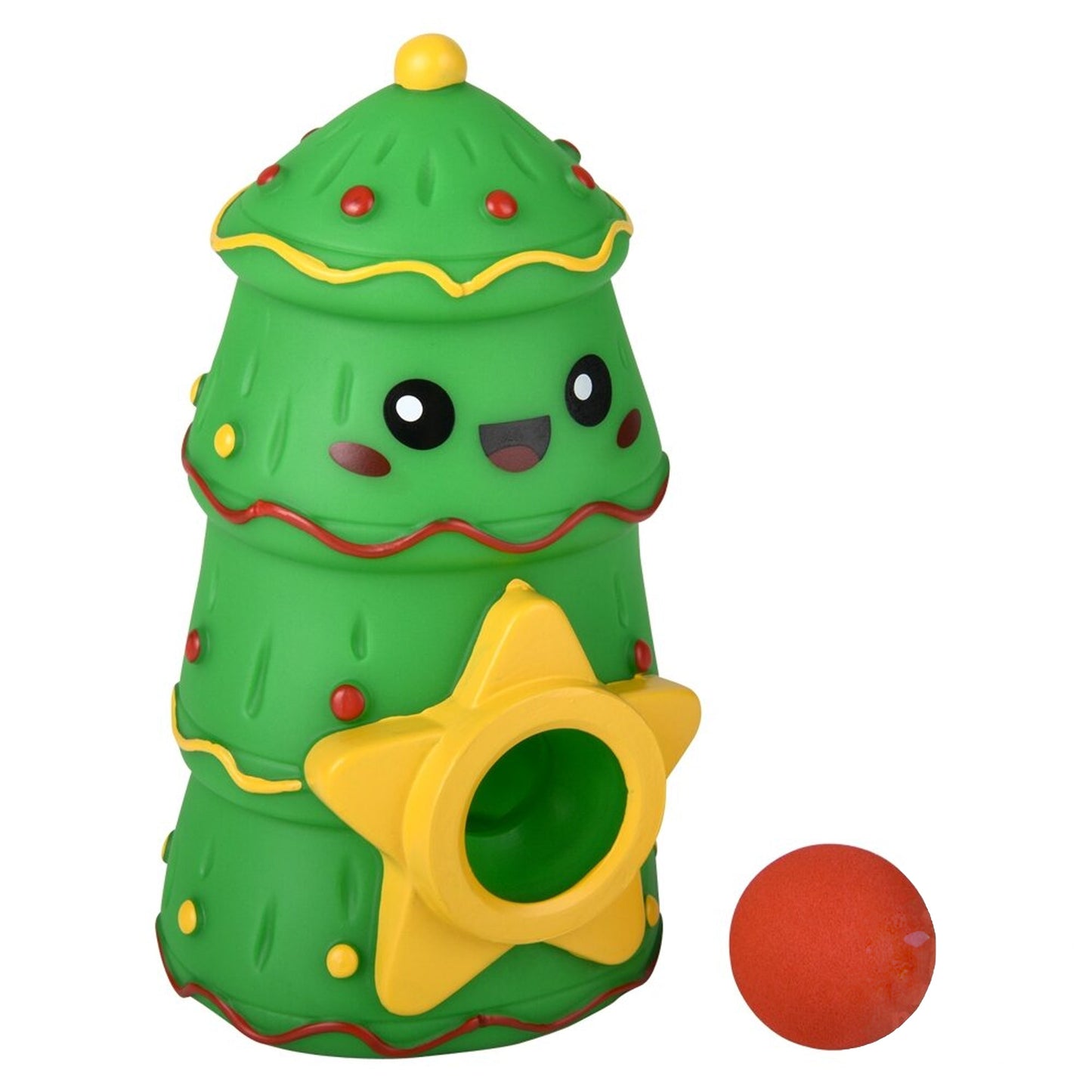 Squeeze Christmas Tree Foam Ball Blaster Kids Toy In Bulk