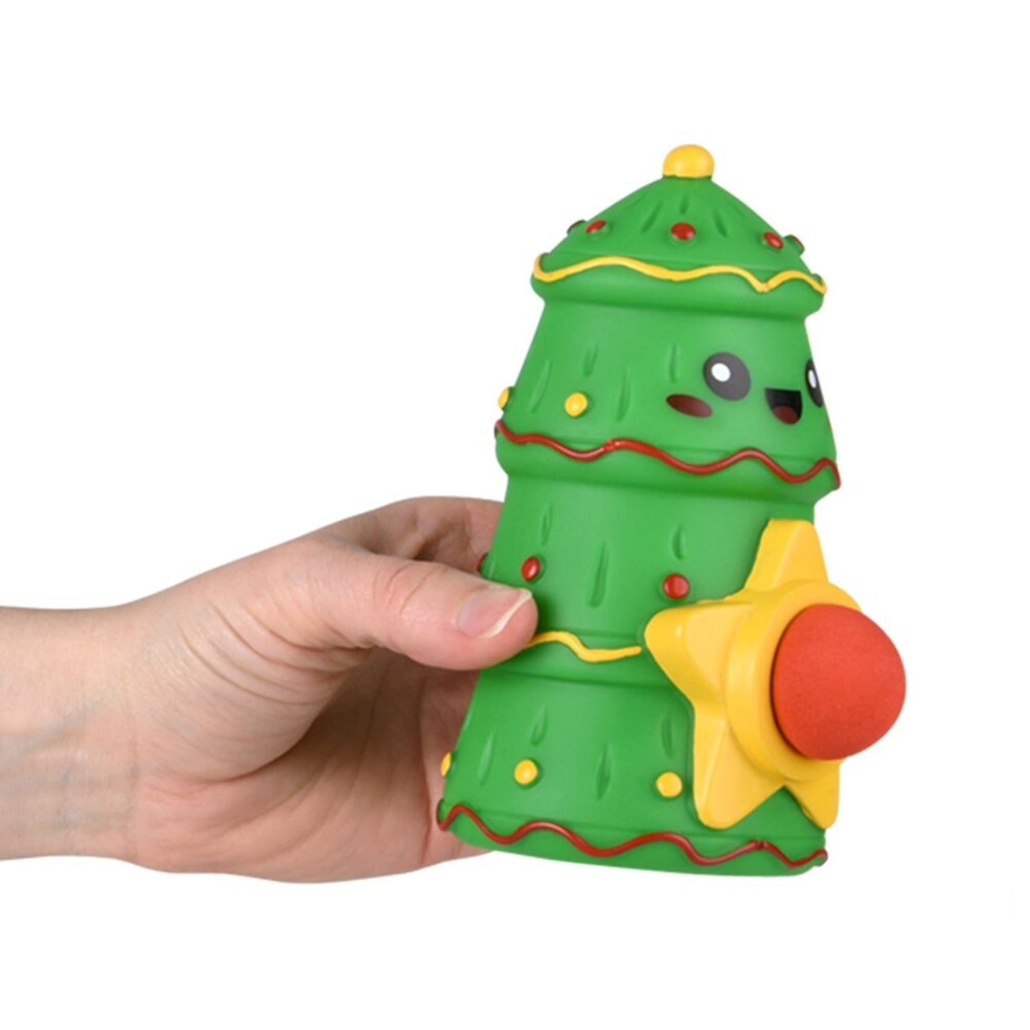 Squeeze Christmas Tree Foam Ball Blaster Kids Toy In Bulk
