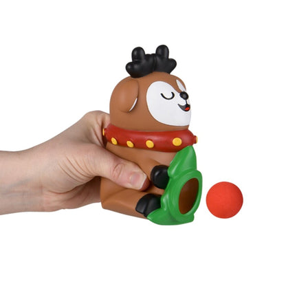 Holiday Reindeer Foam Ball Blaster Kids Toy