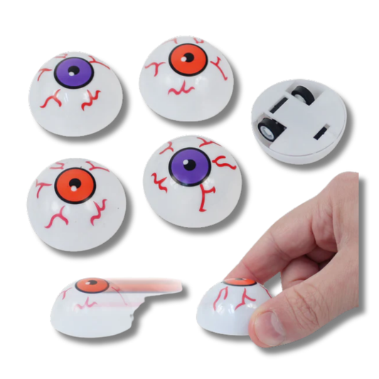 Halloween Themed Pull Back Eyeballs For Kids - Assorted