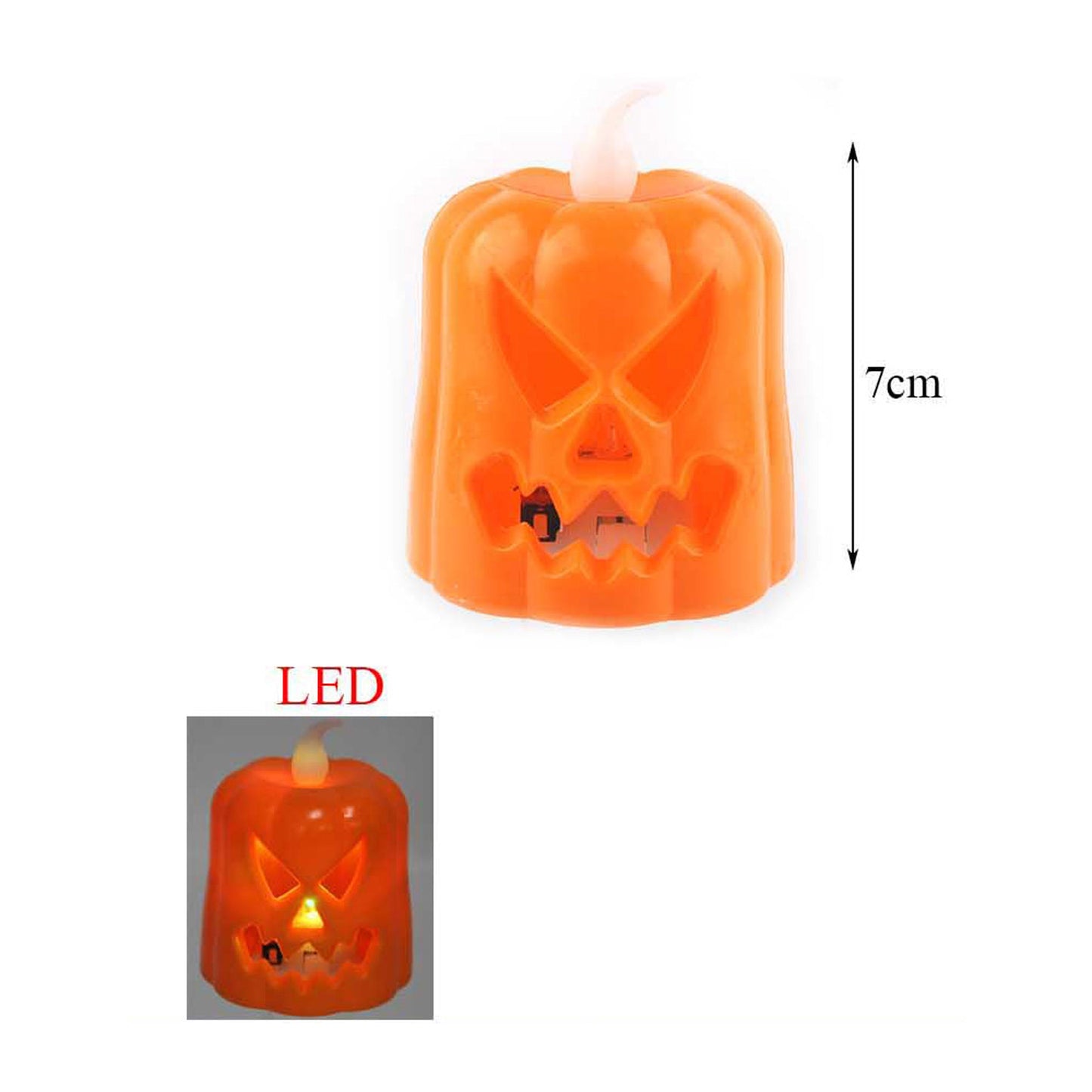 Light Up Halloween Pumpkin Candle Lights For Decor
