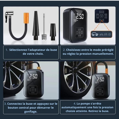 Electric Wireless Car Air Compressor Air Pump