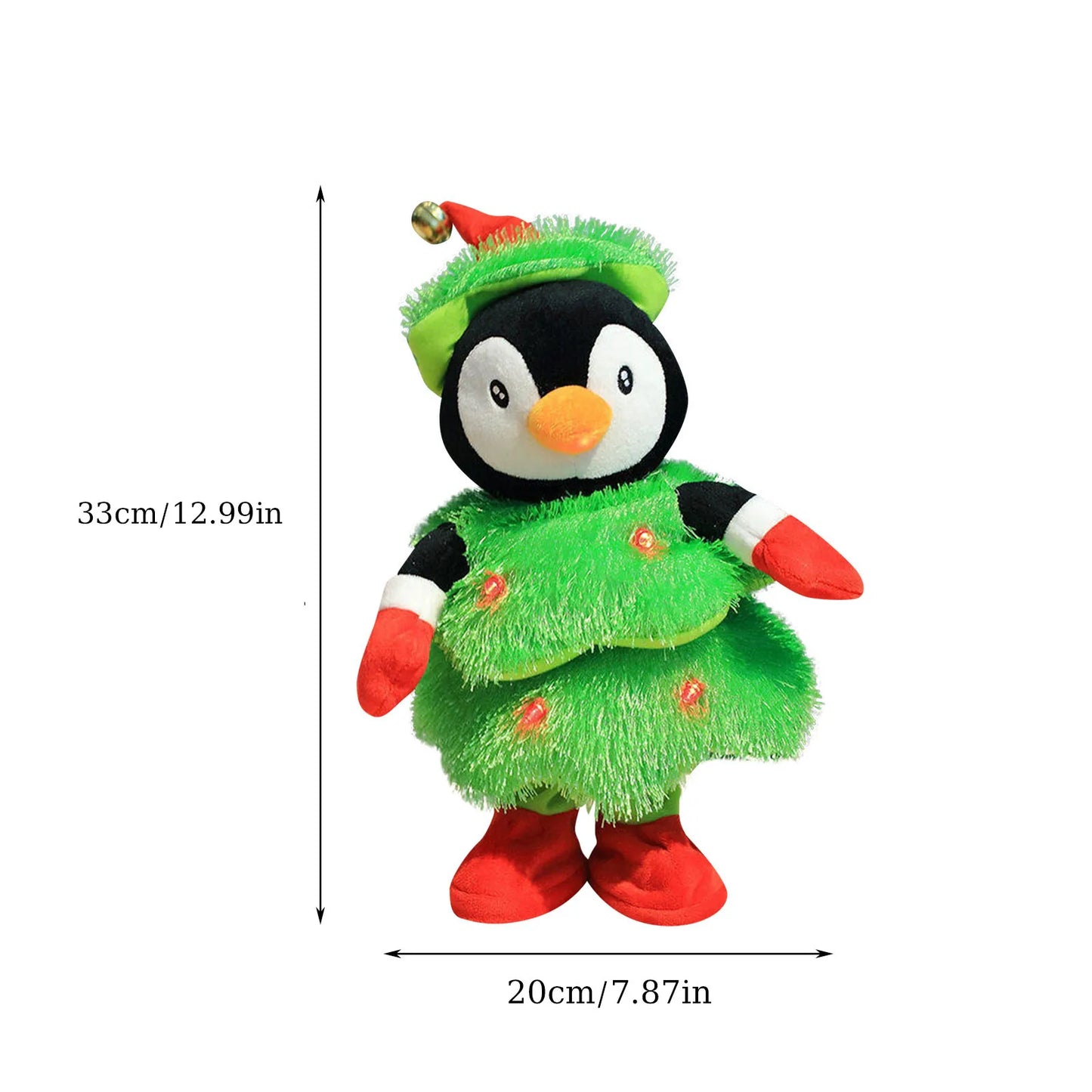 CF-59Electric Christmas Tree Plush Toy, Singing And Dancing Christmas Toys, Musical Christmas Stuffed Decorations, Cute Xmas Gift