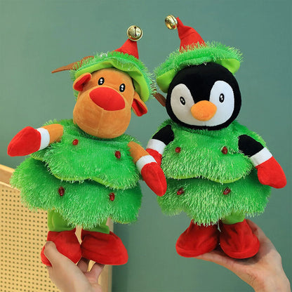 CF-59Electric Christmas Tree Plush Toy, Singing And Dancing Christmas Toys, Musical Christmas Stuffed Decorations, Cute Xmas Gift
