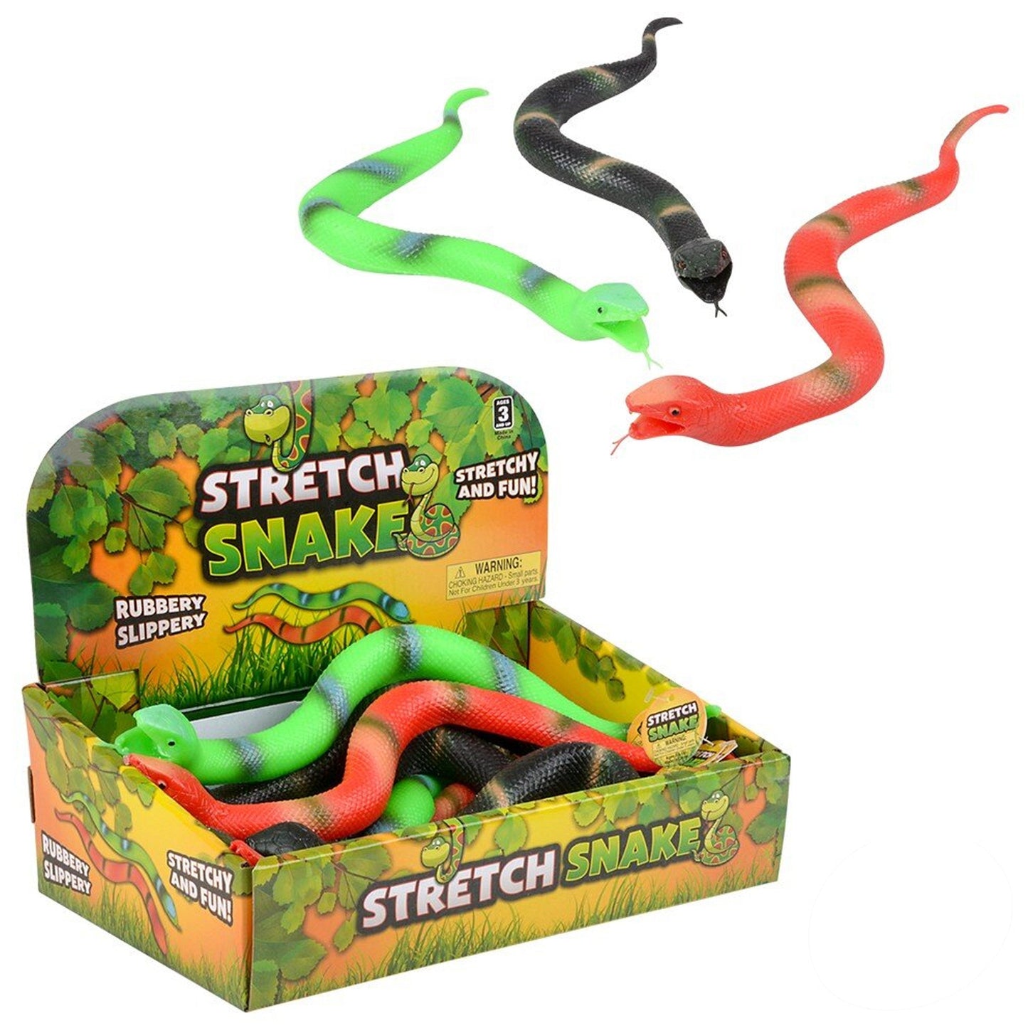 Halloween Rubber Snake Toy for Kids in Bulk - Assorted