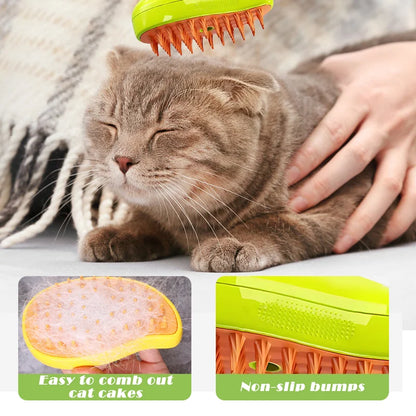 3 in 1 Pet Brush Cat Steam Brush Comb Dog Brush Electric Spray