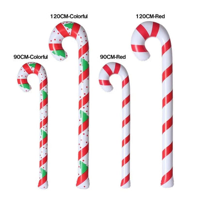 Inflatable Christmas Candy Cane Stick Balloons Merry Christmas Decorations For Home 2024 Xmas Navidad Natal Gifts New Year 2025
